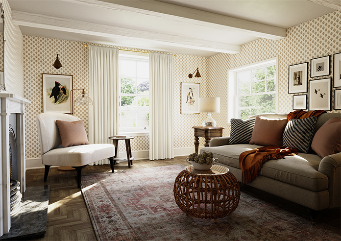 Calvert, Snow - Made to Measure Curtains - Image 7